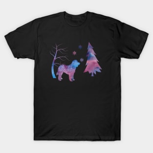 Goldendoodle Winter Art T-Shirt